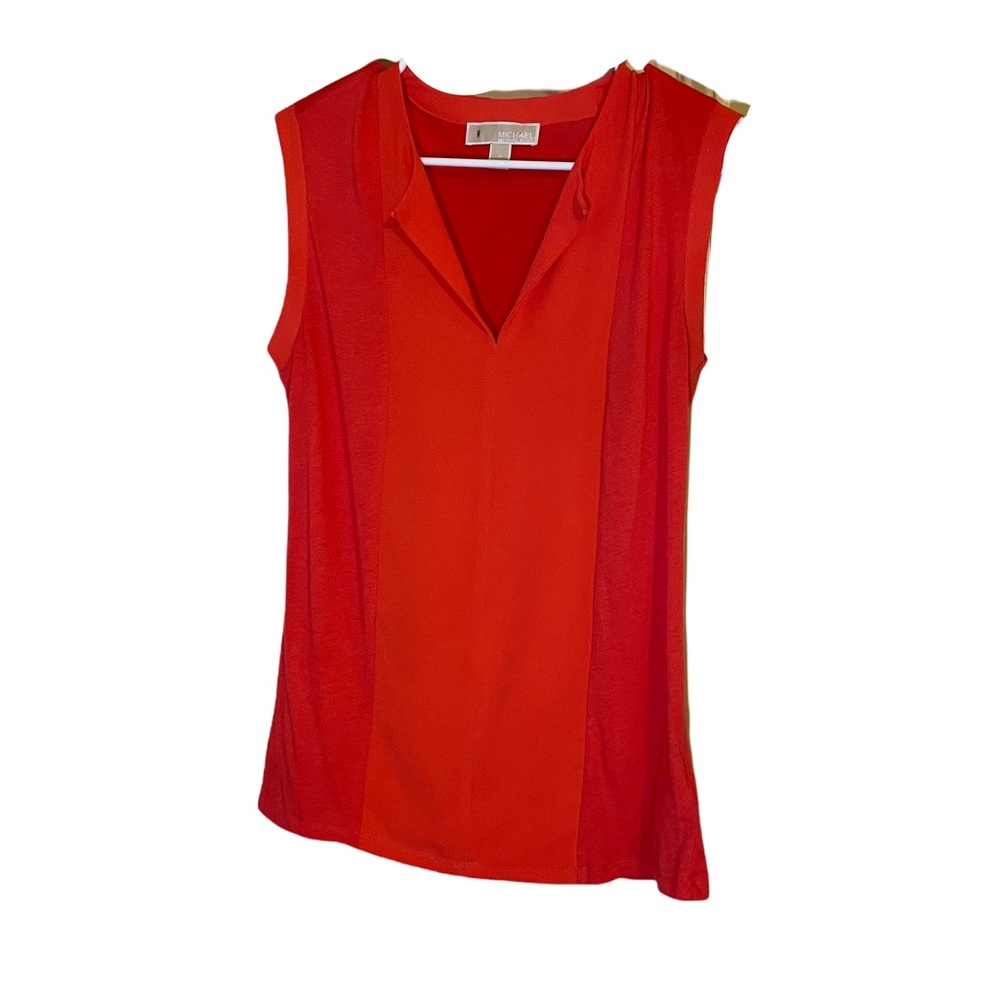 Michael Kors Sleeveless Coral Blouse